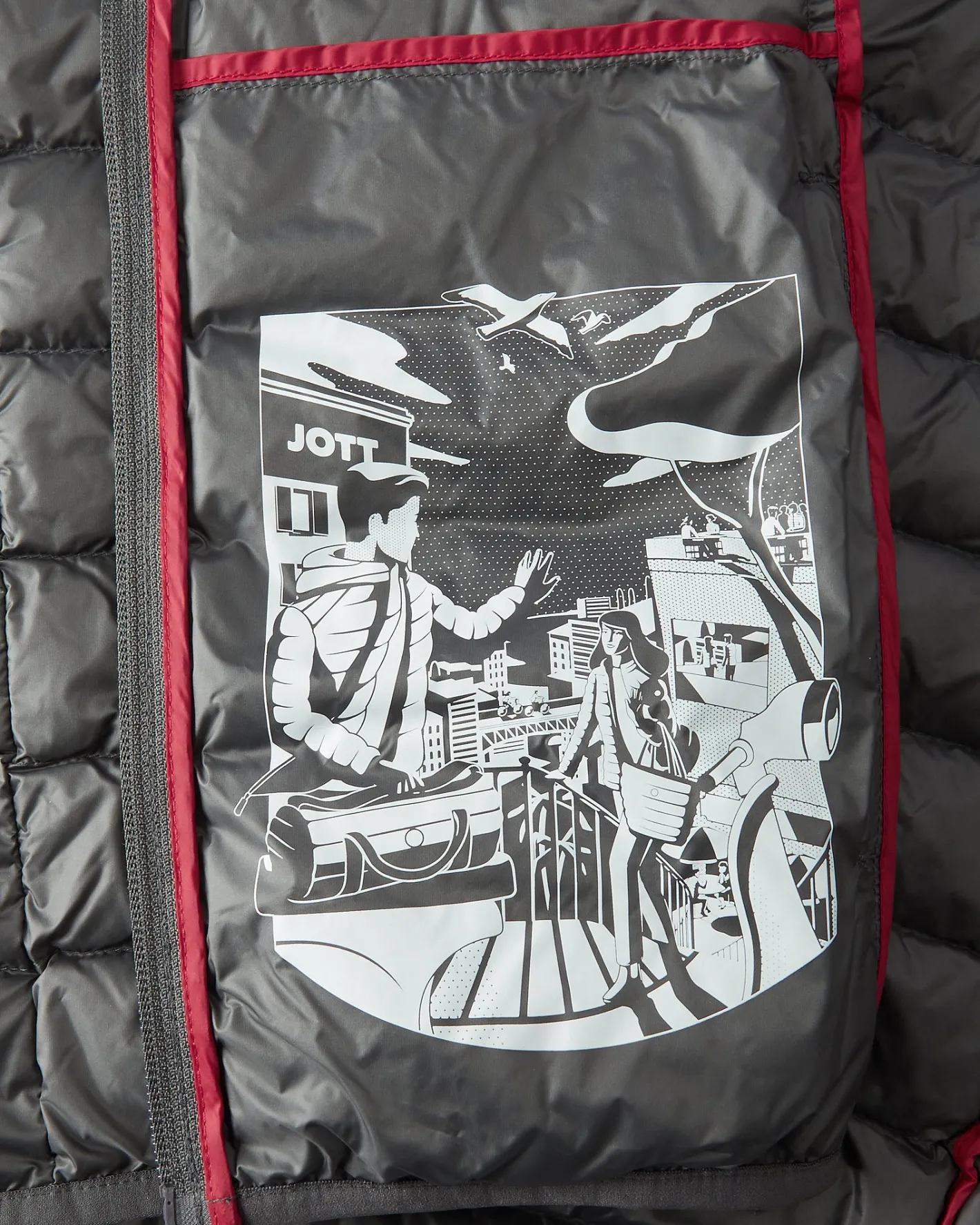 Donzen Jassen & Jacks-JOTT Doudoune Sans Manches A Capuche Anthracite Pat 504 Anthracite