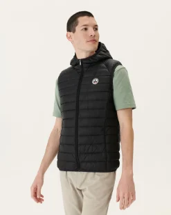 Donzen Jassen & Jacks-JOTT Doudoune Sans Manches A Capuche Noir Pat 999 Noir