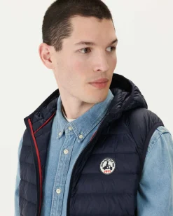 Donzen Jassen & Jacks-JOTT Doudoune Sans Manches A Capuche Marine Pat 104 Marine