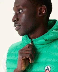 Donzen Jassen & Jacks-JOTT Doudoune Sans Manches A Capuche Vert Pat 243 Poppy Green