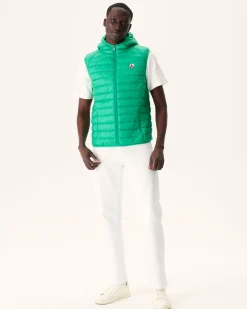 Donzen Jassen & Jacks-JOTT Doudoune Sans Manches A Capuche Vert Pat 243 Poppy Green