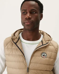 Donzen Jassen & Jacks-JOTT Doudoune Sans Manches A Capuche Beige Pat 804 Beige