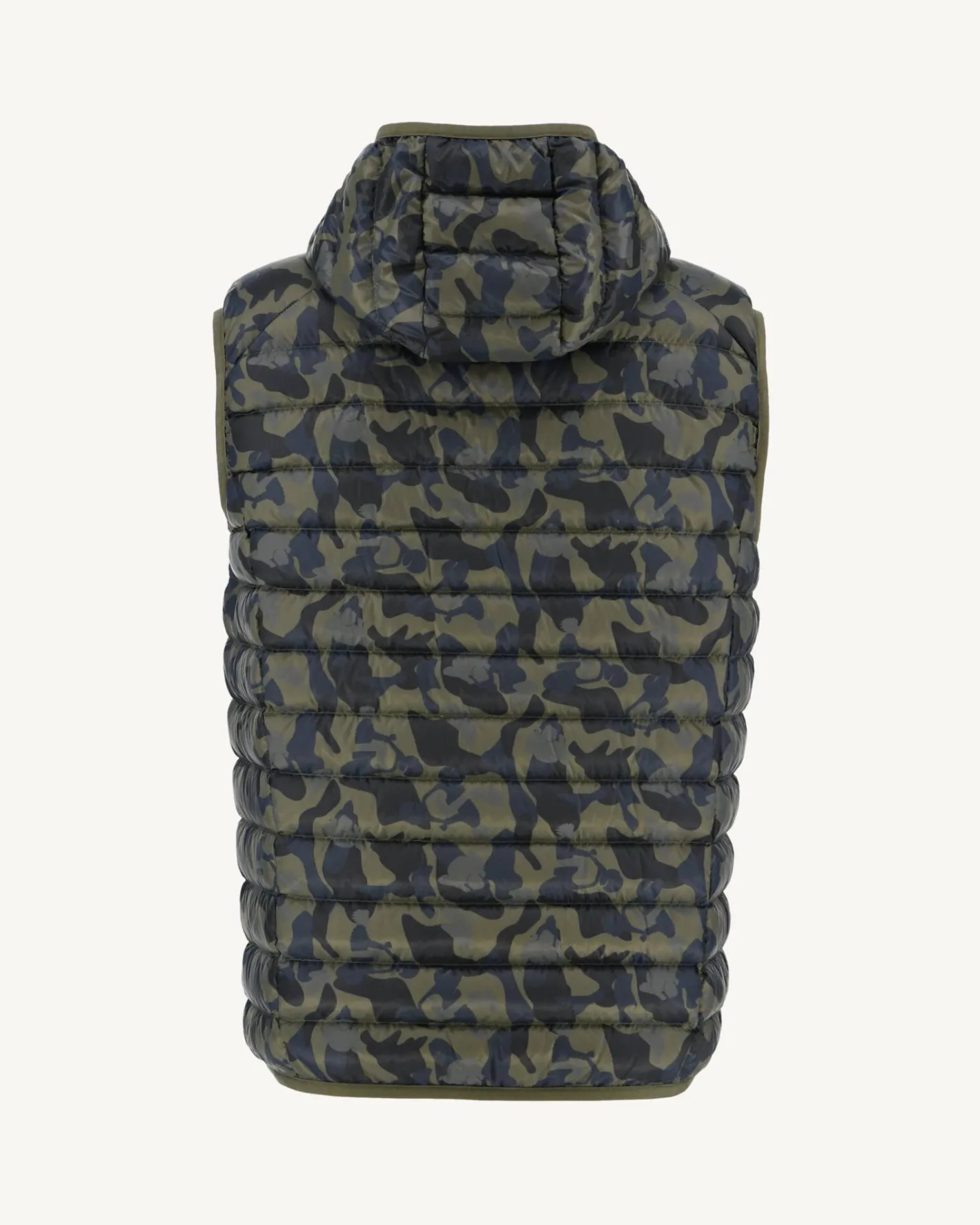 Donzen Jassen & Jacks-JOTT Doudoune Sans Manches A Capuche Print Militaire Pat 277 Print Militaire