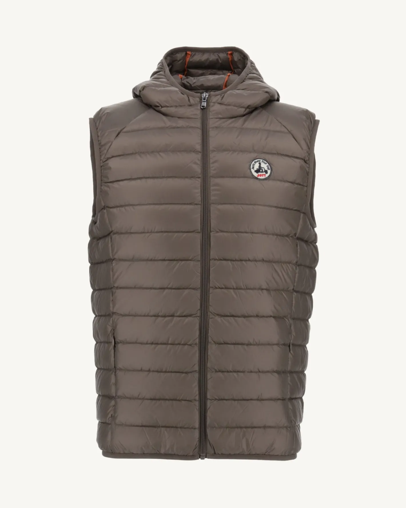 Donzen Jassen & Jacks-JOTT Doudoune Sans Manches A Capuche Taupe Pat 808 Taupe