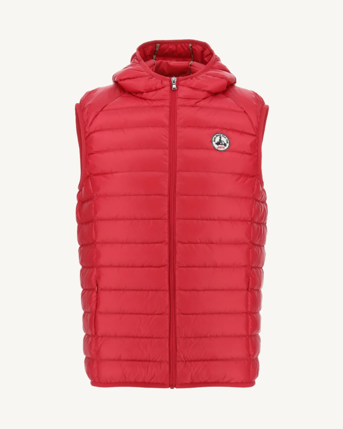 Donzen Jassen & Jacks-JOTT Doudoune Sans Manches A Capuche Rouge Pat 300 Red