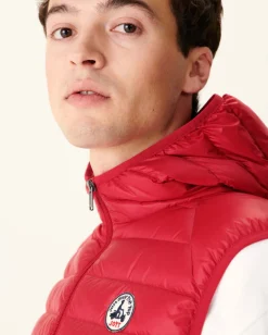 Donzen Jassen & Jacks-JOTT Doudoune Sans Manches A Capuche Rouge Pat 300 Red