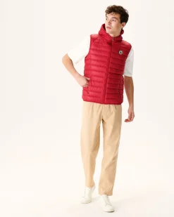 Donzen Jassen & Jacks-JOTT Doudoune Sans Manches A Capuche Rouge Pat 300 Red
