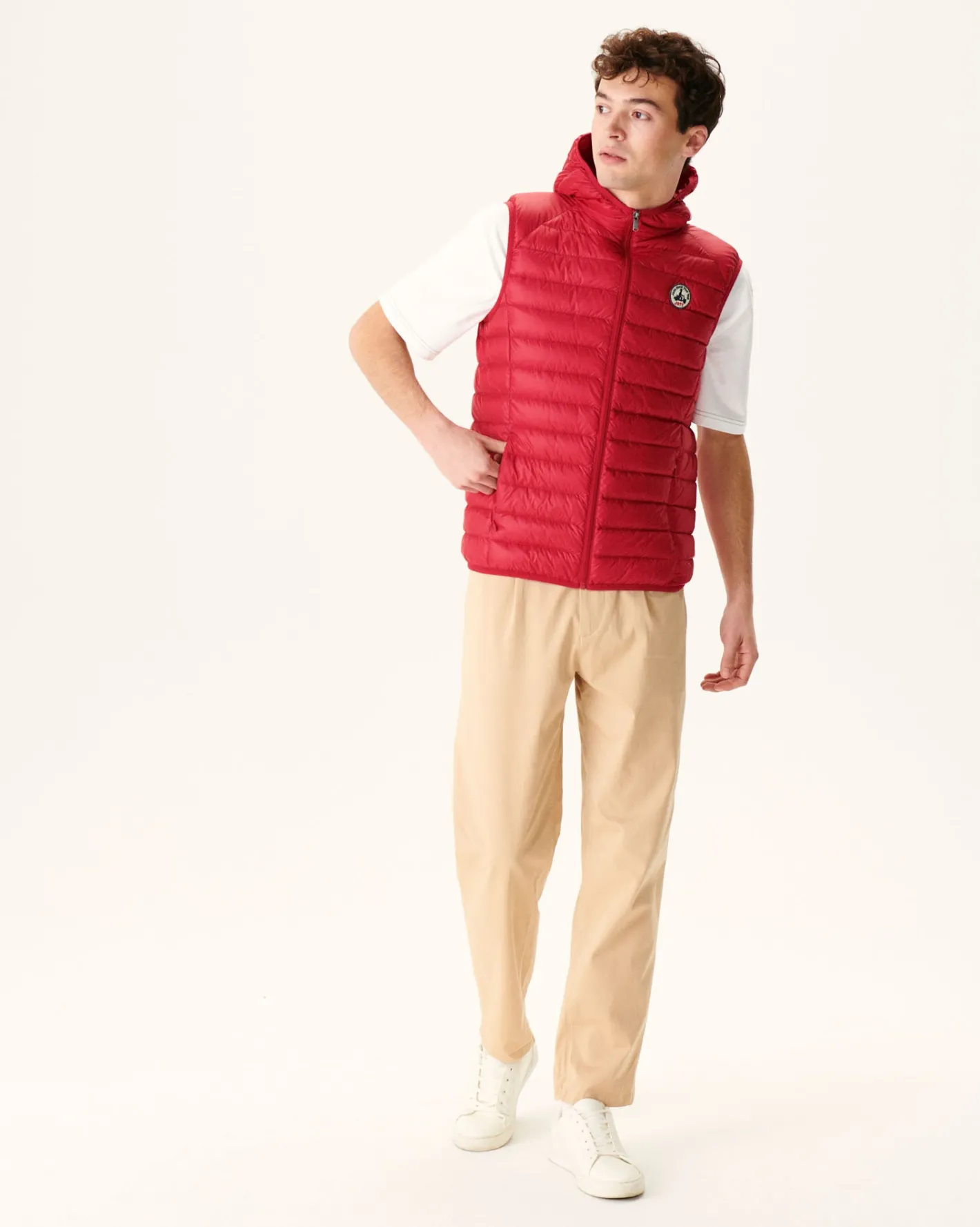 Donzen Jassen & Jacks-JOTT Doudoune Sans Manches A Capuche Rouge Pat 300 Red