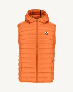 Donzen Jassen & Jacks-JOTT Doudoune Sans Manches A Capuche Orange Pat 727 Orange