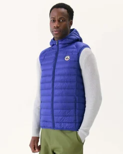 Donzen Jassen & Jacks-JOTT Doudoune Sans Manches A Capuche Dark Denim Pat 195 Dark Denim