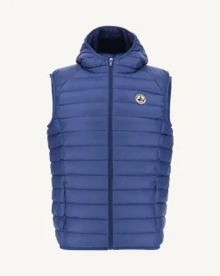 Donzen Jassen & Jacks-JOTT Doudoune Sans Manches A Capuche Dark Denim Pat 195 Dark Denim