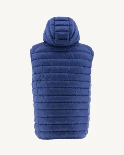 Donzen Jassen & Jacks-JOTT Doudoune Sans Manches A Capuche Dark Denim Pat 195 Dark Denim