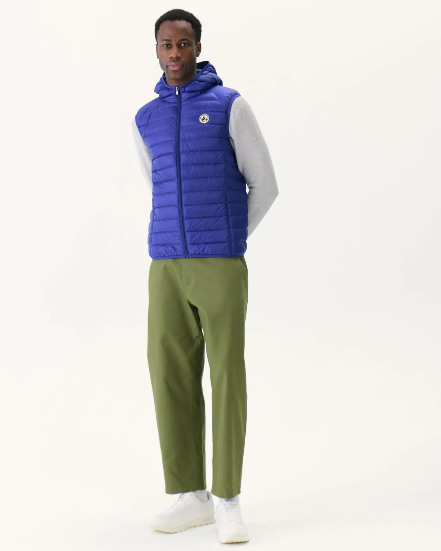 Donzen Jassen & Jacks-JOTT Doudoune Sans Manches A Capuche Dark Denim Pat 195 Dark Denim