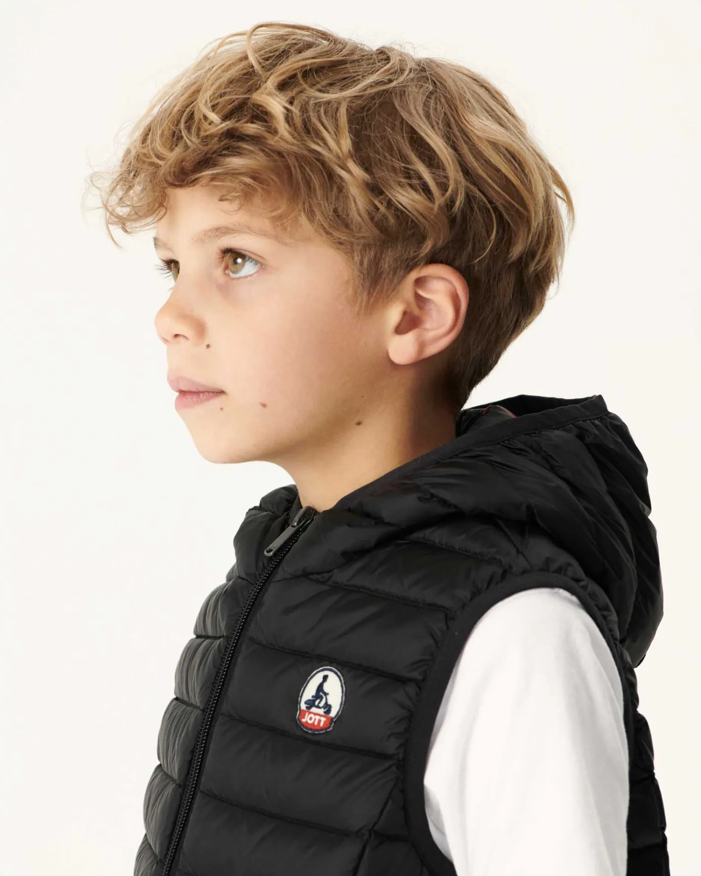 Donzen Jassen-JOTT Doudoune Sans Manches Enfant Noir Djam 999 Black