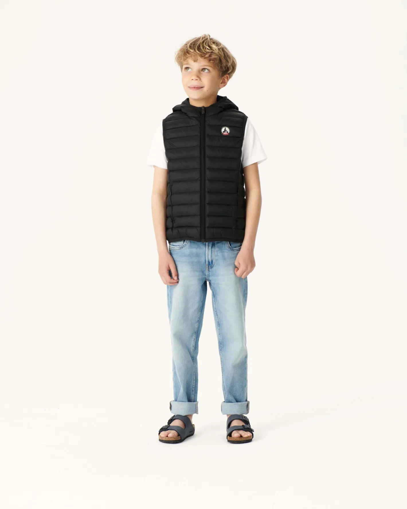 Donzen Jassen-JOTT Doudoune Sans Manches Enfant Noir Djam 999 Black