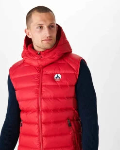 Donzen Jassen & Jacks-JOTT Doudoune Sans Manches Grand Froid Rouge Silver 300 Red