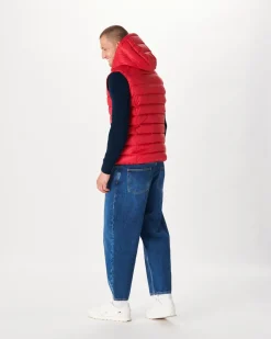 Donzen Jassen & Jacks-JOTT Doudoune Sans Manches Grand Froid Rouge Silver 300 Red