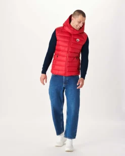 Donzen Jassen & Jacks-JOTT Doudoune Sans Manches Grand Froid Rouge Silver 300 Red