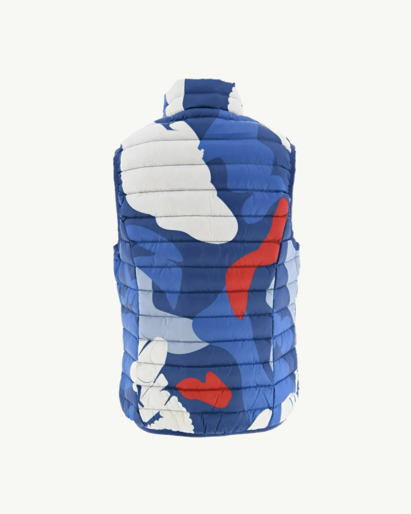 Donzen Jassen-JOTT Doudoune Sans Manches Imprime Camo Dark Denim Enfant Zoe 2430 Camo Dark Denim