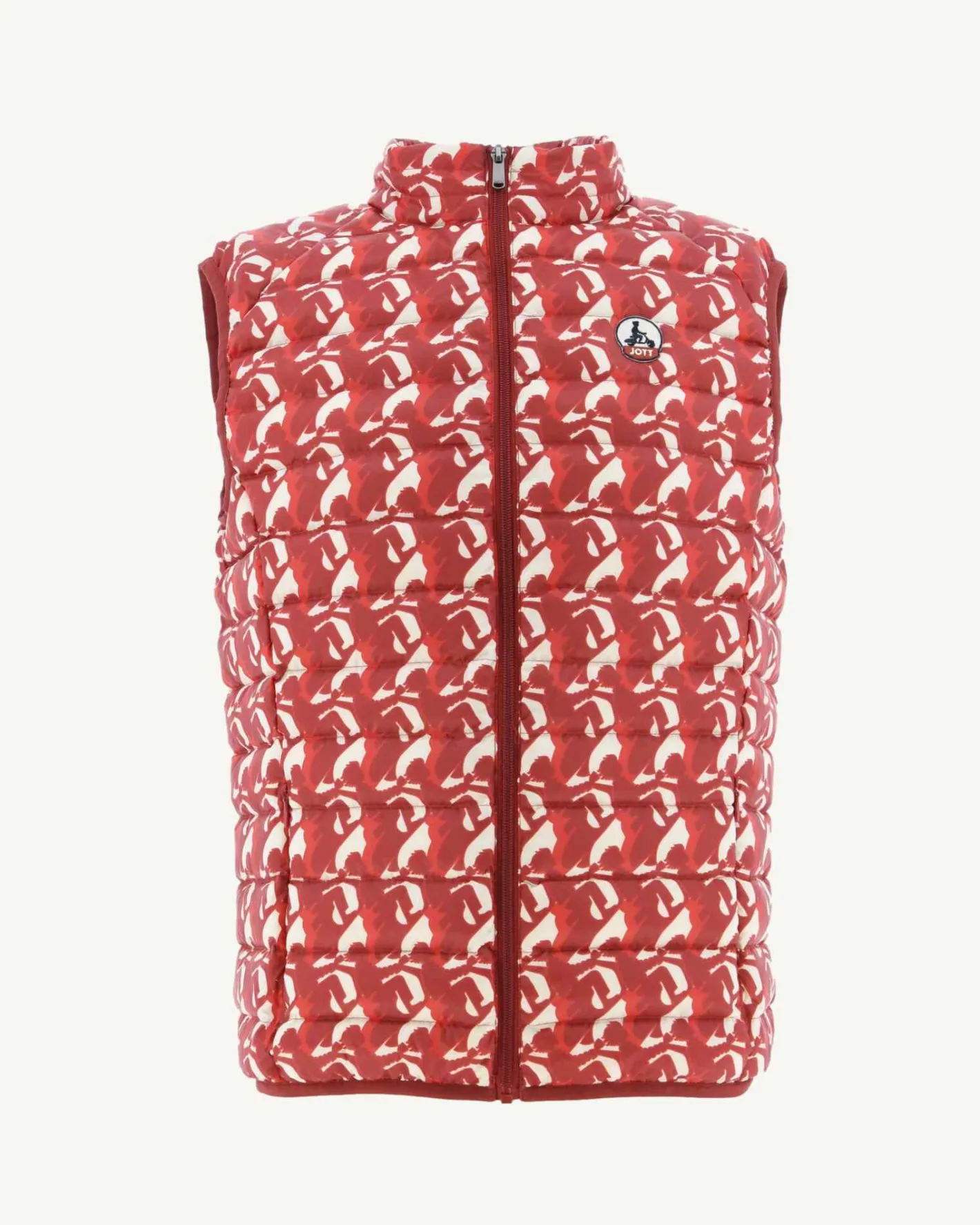 Donzen Jassen & Jacks-JOTT Doudoune Sans Manches Monogram Rouge Vif Tom 3181 Monogram Fire Red