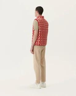 Donzen Jassen & Jacks-JOTT Doudoune Sans Manches Monogram Rouge Vif Tom 3181 Monogram Fire Red