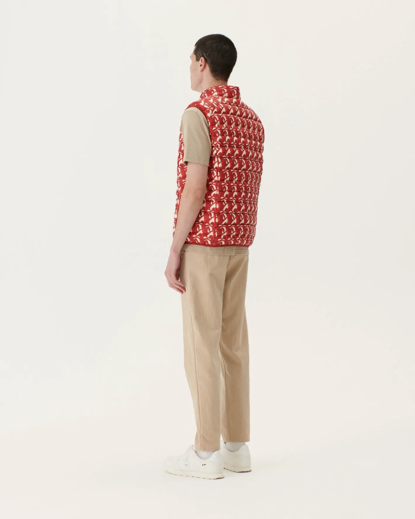 Donzen Jassen & Jacks-JOTT Doudoune Sans Manches Monogram Rouge Vif Tom 3181 Monogram Fire Red