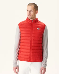 Donzen Jassen & Jacks-JOTT Doudoune Sans Manches Rouge Vif Tom 318 Fire Red