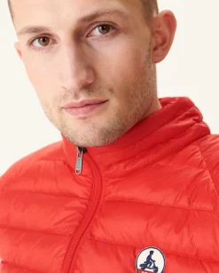 Donzen Jassen & Jacks-JOTT Doudoune Sans Manches Rouge Vif Tom 318 Fire Red