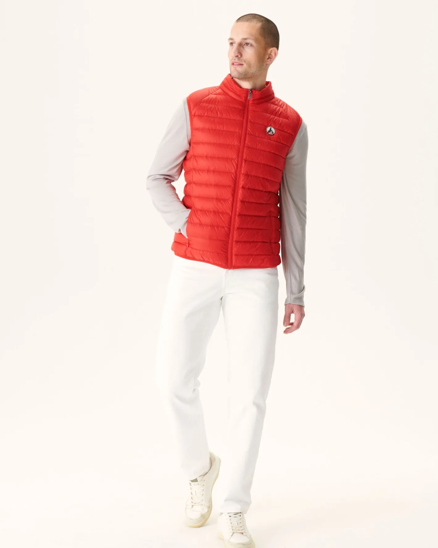 Donzen Jassen & Jacks-JOTT Doudoune Sans Manches Rouge Vif Tom 318 Fire Red