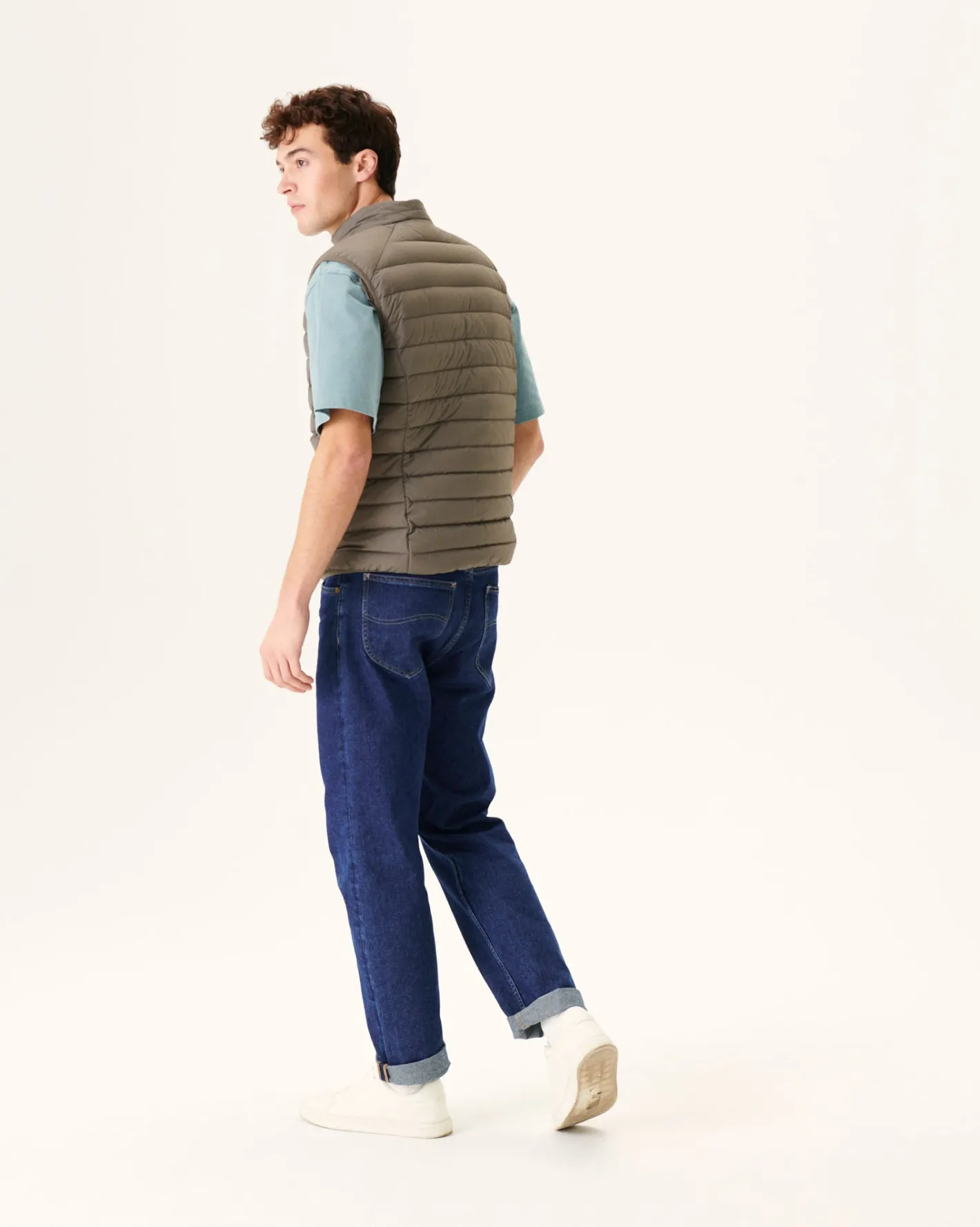 Donzen Jassen & Jacks-JOTT Doudoune Sans Manches Stretch Taupe Arafo 808 Taupe