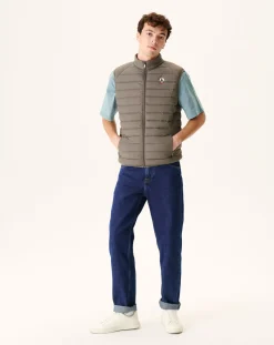 Donzen Jassen & Jacks-JOTT Doudoune Sans Manches Stretch Taupe Arafo 808 Taupe