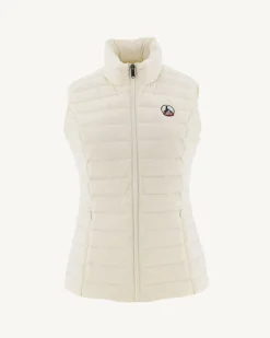 Donzen Jassen & Jacks-JOTT Doudoune Sans Manches Stretch Ecru Grenada 895 Off-White