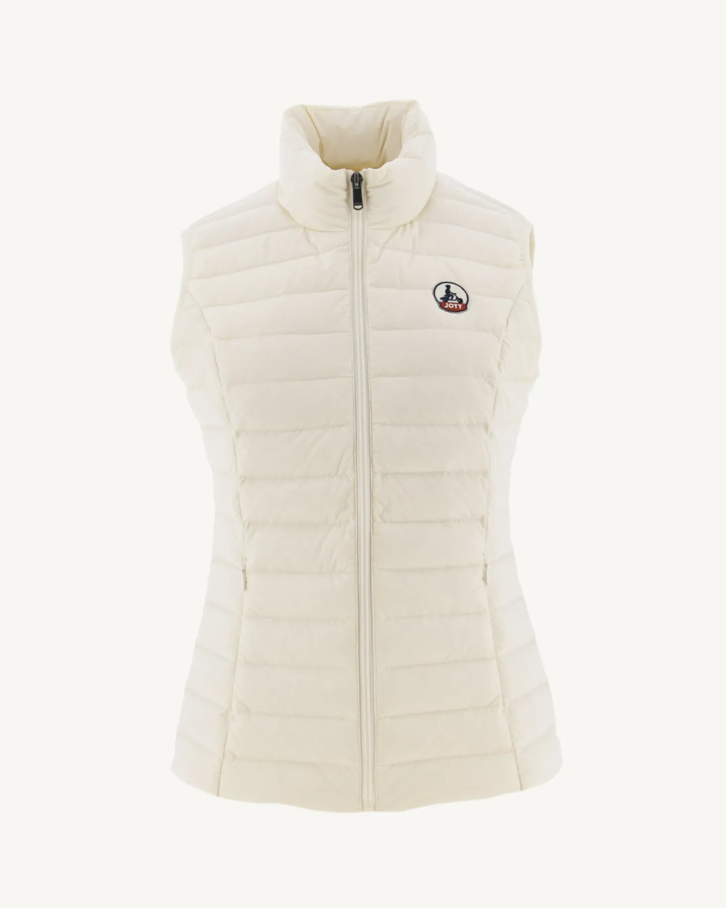 Donzen Jassen & Jacks-JOTT Doudoune Sans Manches Stretch Ecru Grenada 895 Off-White
