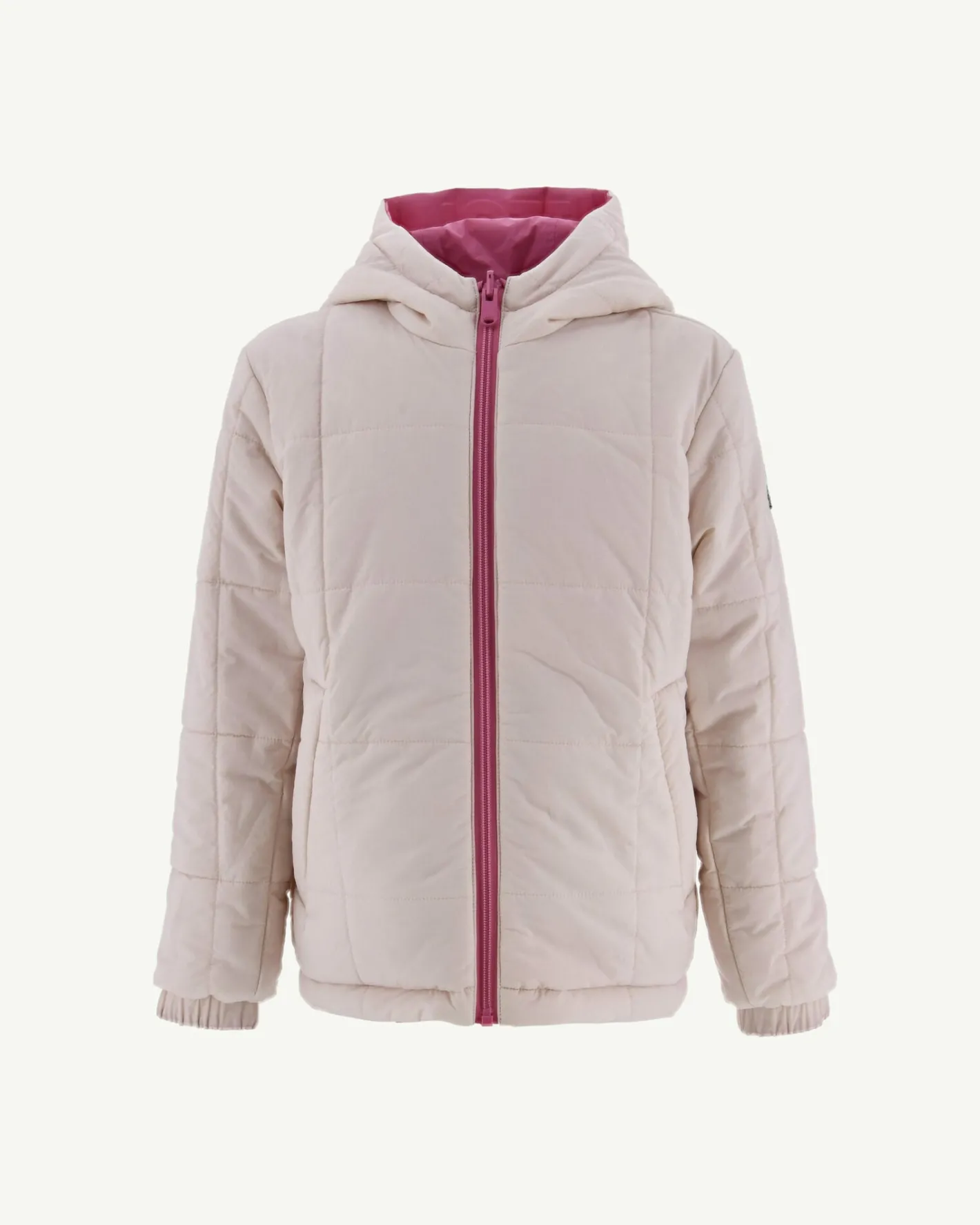Donzen Jassen-JOTT Doudoune Ultralight Reversible A Capuche Rose Intense/Rose Clair Enfan 4570 Wild Rose/Soft Pink