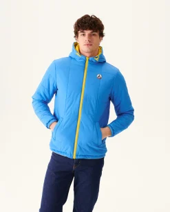 Donzen Jassen & Jacks-JOTT Doudoune Ultralight Reversible A Capuche Citron/Azur Vigo 6310 Lemon/Azure