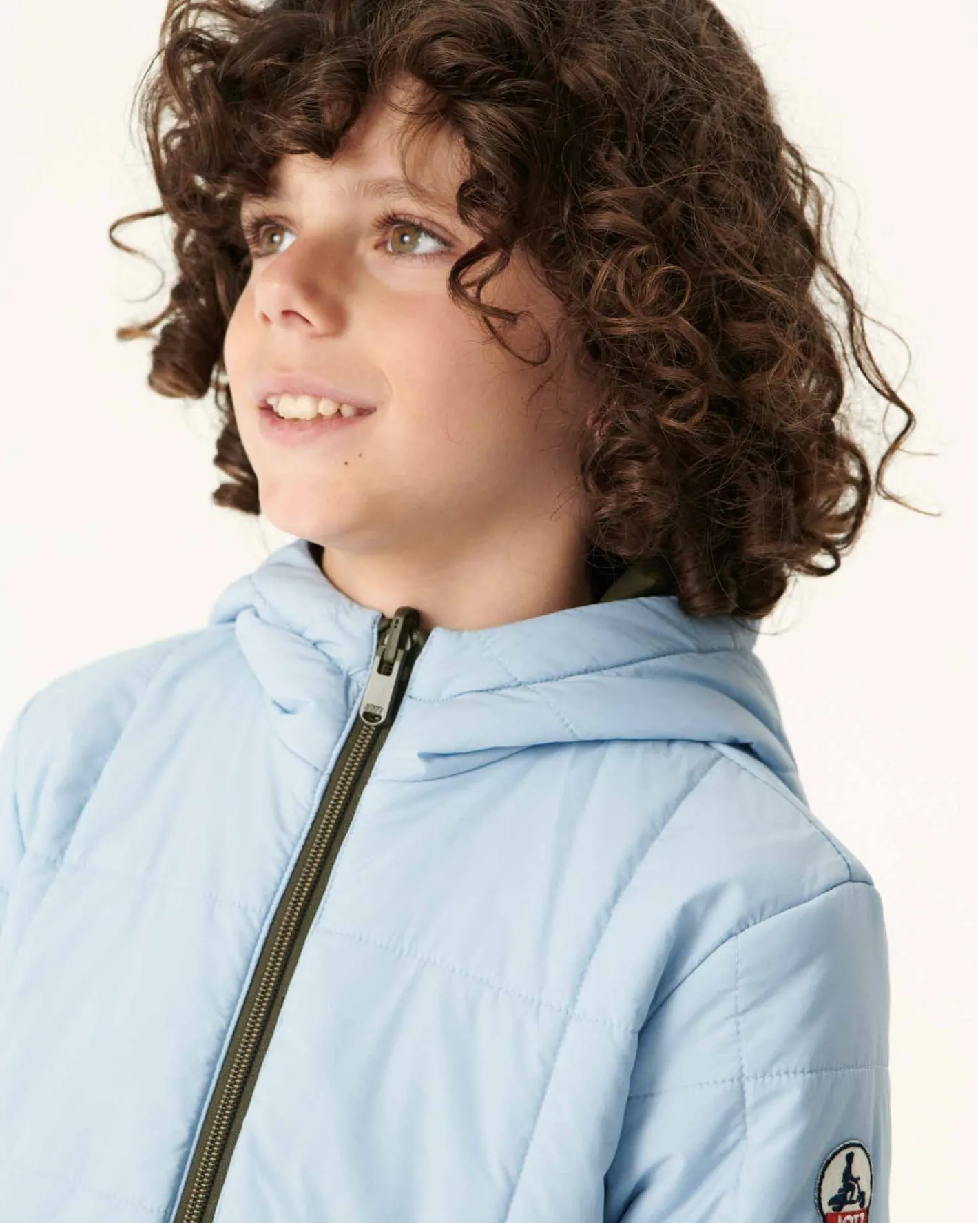 Donzen Jassen-JOTT Doudoune Ultralight Reversible A Capuche Army/Bleu Clair Enfant Rosso 2551 Army/Soft Blue