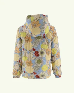 Donzen Jassen-JOTT Doudoune Ultralight Reversible A Capuche Ecru/Bohemian Bleu Enfant Ros 8953 Off-White/Bohemian Blue