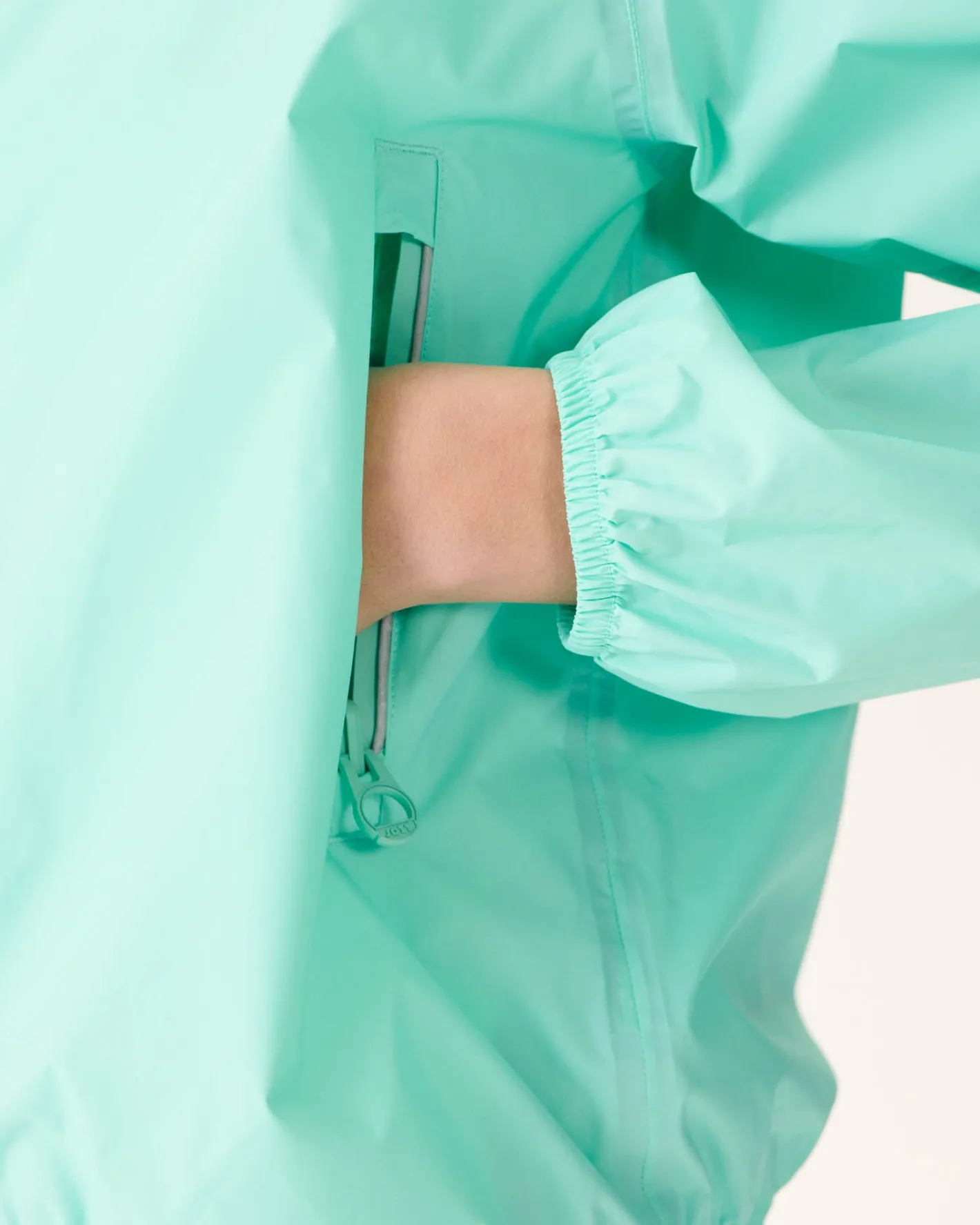 Donzen Jassen & Jacks-JOTT Impermeable A Capuche Menthe Pastel Singapore 500 Pastel Mint