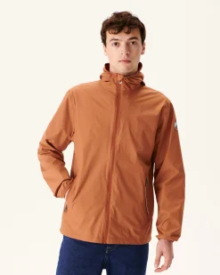Donzen Jassen & Jacks-JOTT Impermeable A Capuche Paquetable Camel Manille 839 Camel