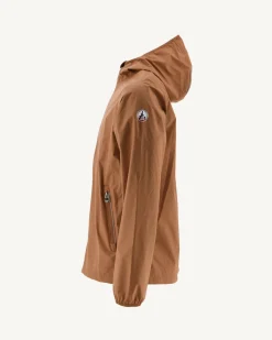Donzen Jassen & Jacks-JOTT Impermeable A Capuche Paquetable Camel Manille 839 Camel