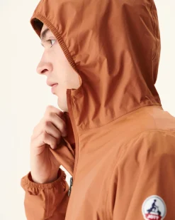 Donzen Jassen & Jacks-JOTT Impermeable A Capuche Paquetable Camel Manille 839 Camel