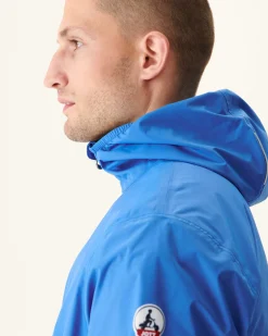 Donzen Jassen & Jacks-JOTT Impermeable A Capuche Paquetable Azur Manille 183 Azure
