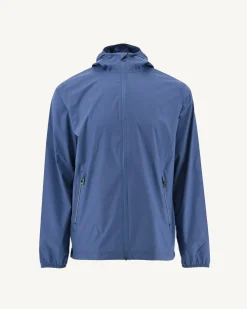 Donzen Jassen & Jacks-JOTT Impermeable A Capuche Paquetable Bleu Jeans Manille 140 Blue Jeans