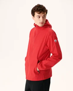 Donzen Jassen & Jacks-JOTT Impermeable A Capuche Paquetable Rouge Vif Manille 318 Fire Red