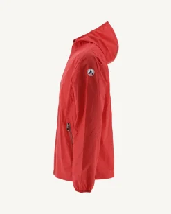 Donzen Jassen & Jacks-JOTT Impermeable A Capuche Paquetable Rouge Vif Manille 318 Fire Red