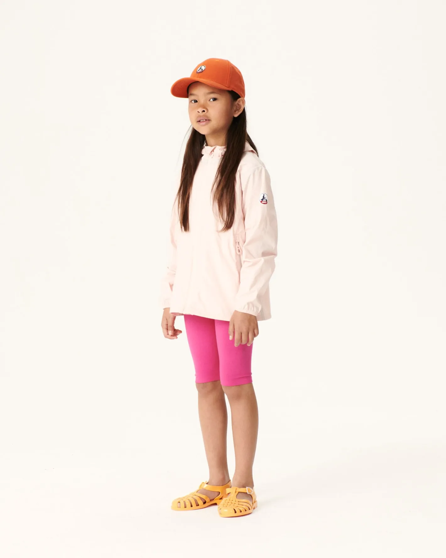 Donzen Jassen-JOTT Impermeable A Capuche Rose Clair Enfant Madeira 463 Soft Pink