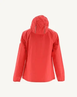 Donzen Jassen-JOTT Impermeable A Capuche Rouge Vif Enfant Madeira 318 Fire Red
