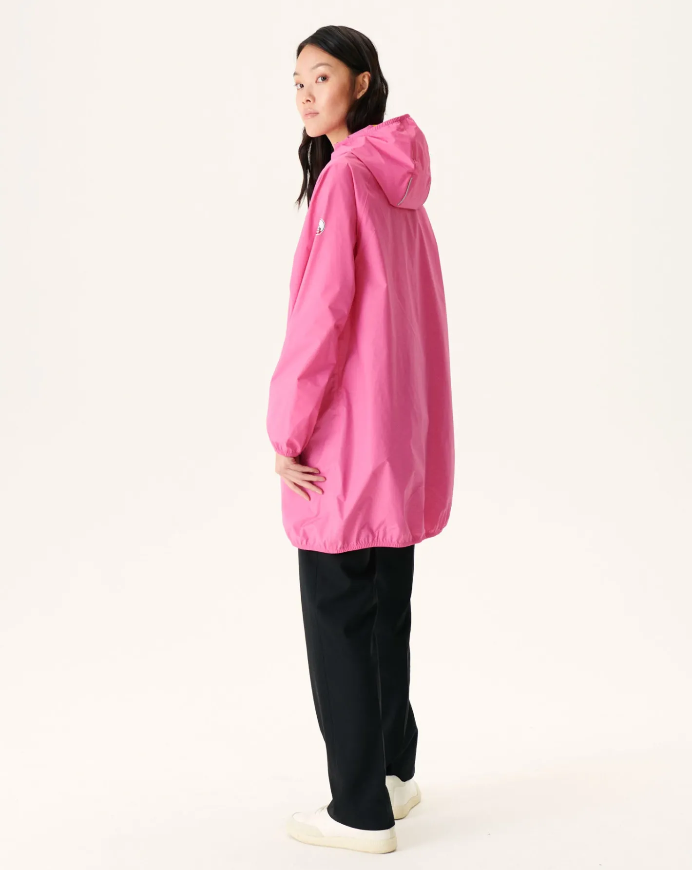 Donzen Jassen & Jacks-JOTT Impermeable Long A Capuche Rose Intense Copenhagen 457 Wild Rose