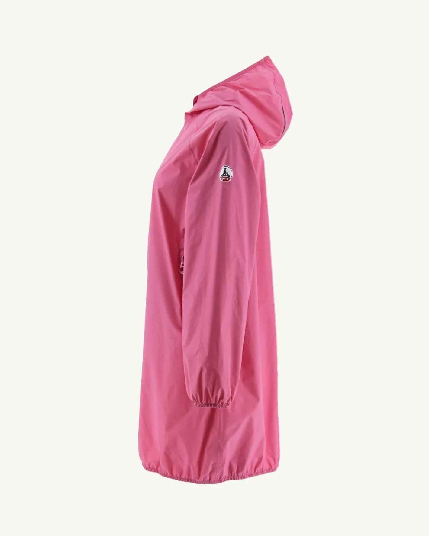 Donzen Jassen & Jacks-JOTT Impermeable Long A Capuche Rose Intense Copenhagen 457 Wild Rose