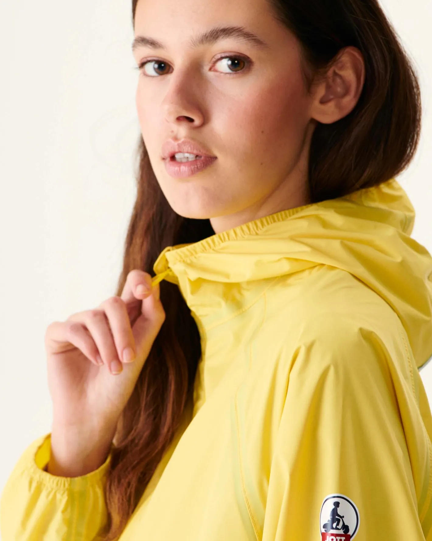 Donzen Jassen & Jacks-JOTT Impermeable Long A Capuche Jaune Clair Copenhagen 627 Soft Yellow